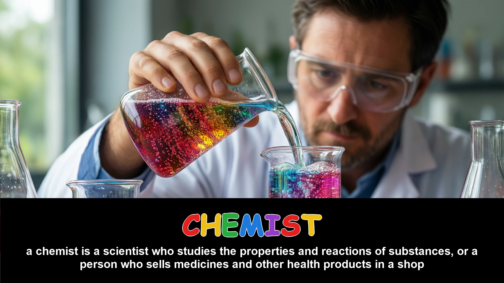 English Illustration for chemist